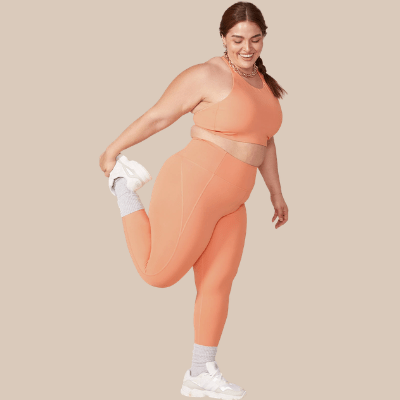 Activewear Review: Tangerine Angle Block Light n Tight Hi-Rise 7/8 24  #2085 